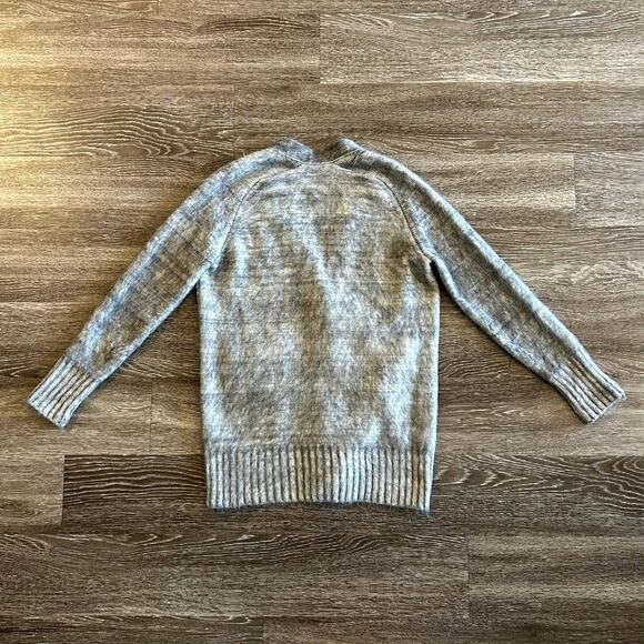 EUC Vintage Sonia Rykiel Gray Mohair Wool Cardigan Sweater Pink Trim Buttons Sml - Picture 4 of 13